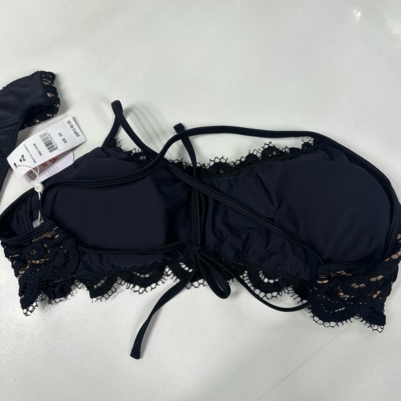 PQ Swim NWT midnight lace bralette and bottoms - Picture 4 of 6